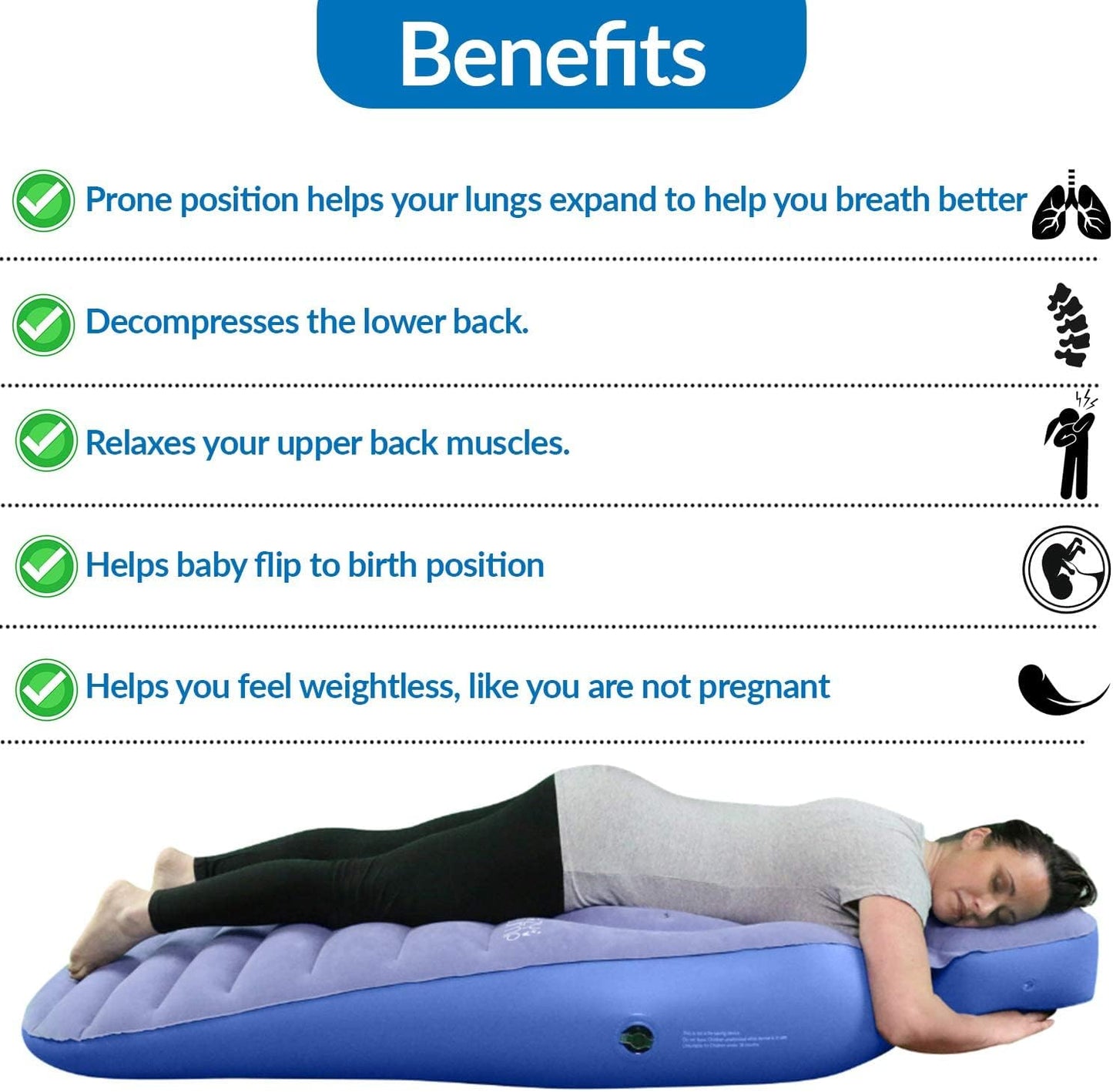 Comfy Mama - Inflatable Maternity Body Pain Relief Mattress