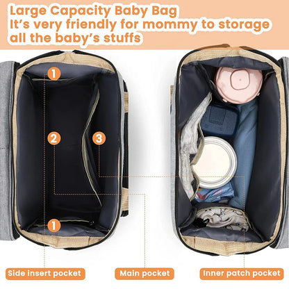 Mom's Nest - Convertible Crib Diaper Backpack